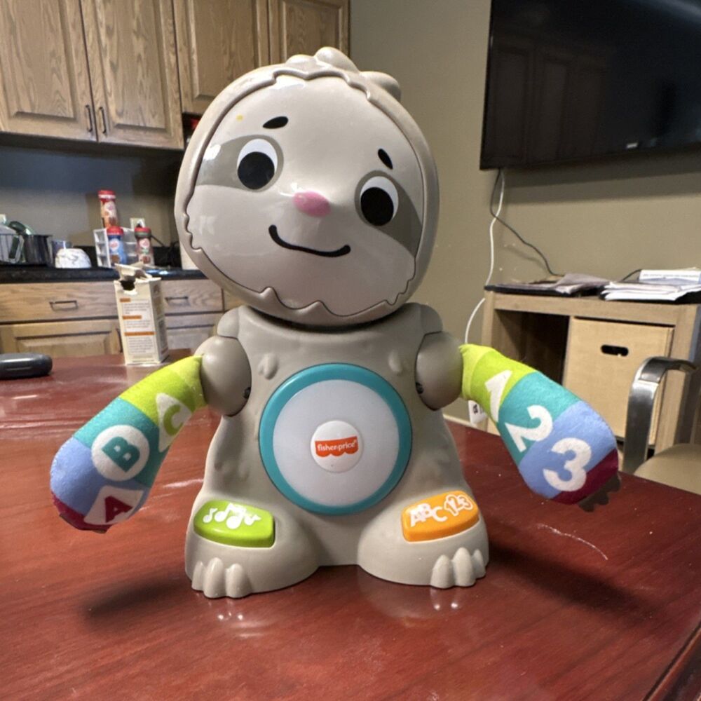 Fisher-Price Sloth Interactive Musical Toy with ABC, 123 & Music Buttons
